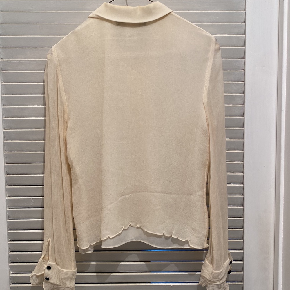 Vintage silk button down cardigan